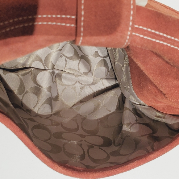 SOLD - Vintage COACH "Soho" Suede Burnt Orange Bag  No.G3S-9482  - SOLD - Picture 12 of 14